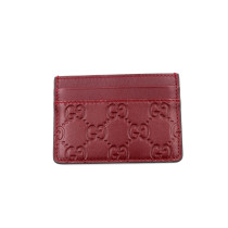 Gucci Portacarte Pelle Bordeaux