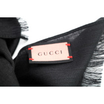 Gucci Stola Lana e Seta Nera