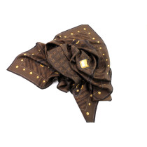Louis Vuitton Foulard Seta Marrone