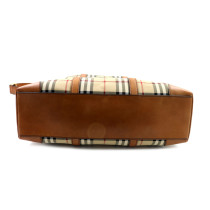 Burberry Shopping Tela e Pelle Beige