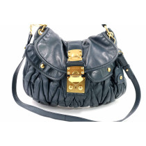 Miu Miu Coffer Pelle Blu