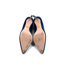 Prada Decollete Camoscio Azzurro