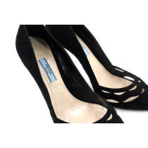 Prada Decollete Camoscio Nero