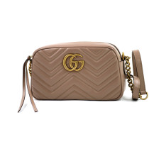 Gucci Camera Bag Marmont Pelle Beige