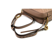 Gucci Camera Bag Marmont Pelle Beige