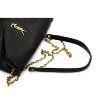 Saint Laurent Cassandre Mini Cuir Noir