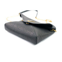 Saint Laurent Cassandre Mini Schwarzes Leder