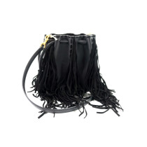 Valentino VLogo Signature Pelle Scamosciata Nera