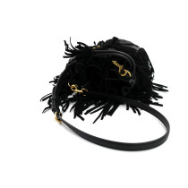 Valentino VLogo Signature Pelle Scamosciata Nera