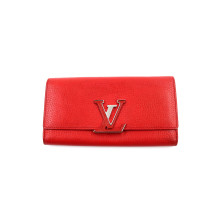 Louis Vuitton Portafoglio Capucines Pelle Rossa