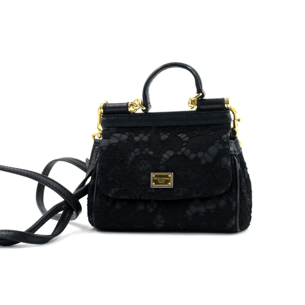 Dolce & Gabbana Miss Sicily Pelle e Pizzo Nero