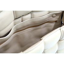 Bottega Veneta Cassette Pelle Crema