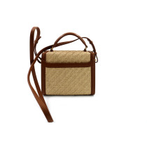 Saint Laurent Cassandra Mini Rafia Beige