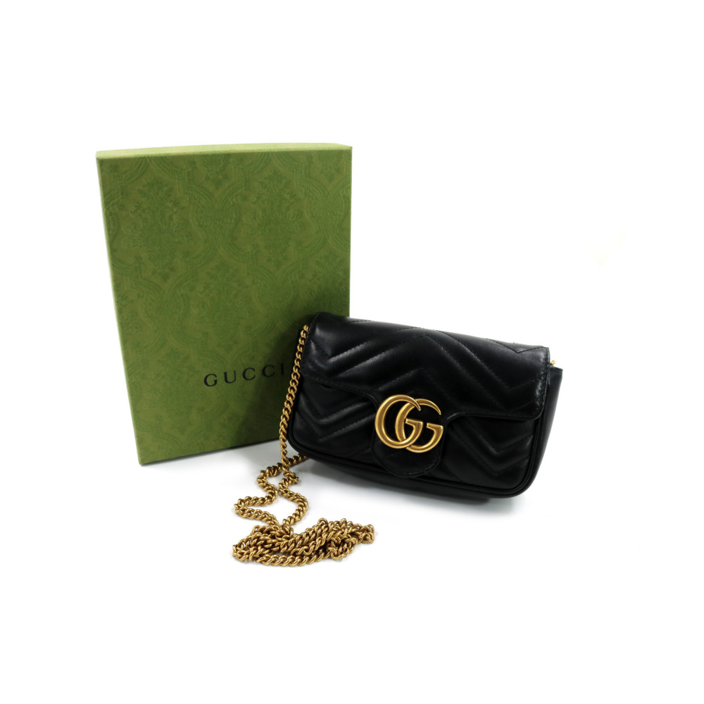 Gucci Marmont Super Mini Pelle Nera