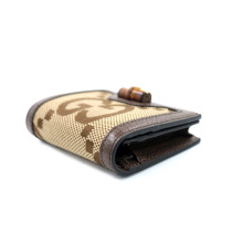 Gucci Portafoglio Bamboo GG Jumbo Marrone