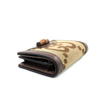 Gucci Portafoglio Bamboo GG Jumbo Marrone