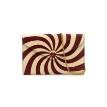 Gucci Pochette Fragola Grande Pelle Rosso e Beige