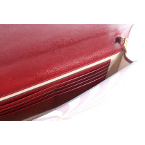 Gucci Pochette Fragola Grande Pelle Rosso e Beige