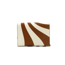 Gucci Pochette Fragola Piccola Pelle Marrone e Beige