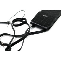 Saint Laurent Portacellulare Pelle Nera