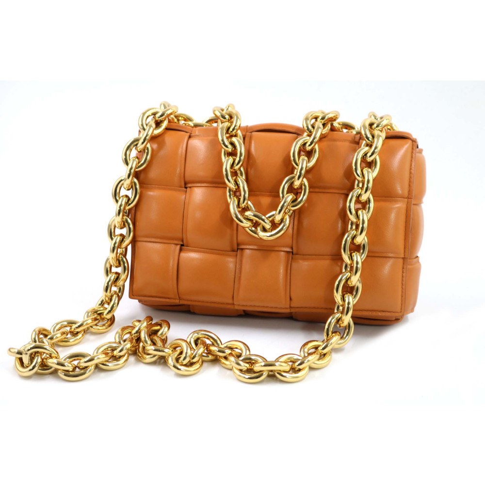 Bottega Veneta Chain Cassette Pelle Oro