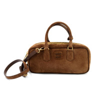 Miu Miu Arcadie Pelle Scamosciata Marrone