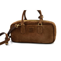 Miu Miu Arcadie Pelle Scamosciata Marrone