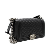 Chanel Le Boy Pelle d'Agnello Nera