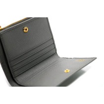 Prada Portafoglio Pelle Grigia