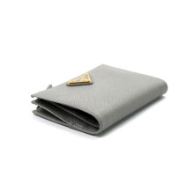 Prada Portafoglio Pelle Grigia