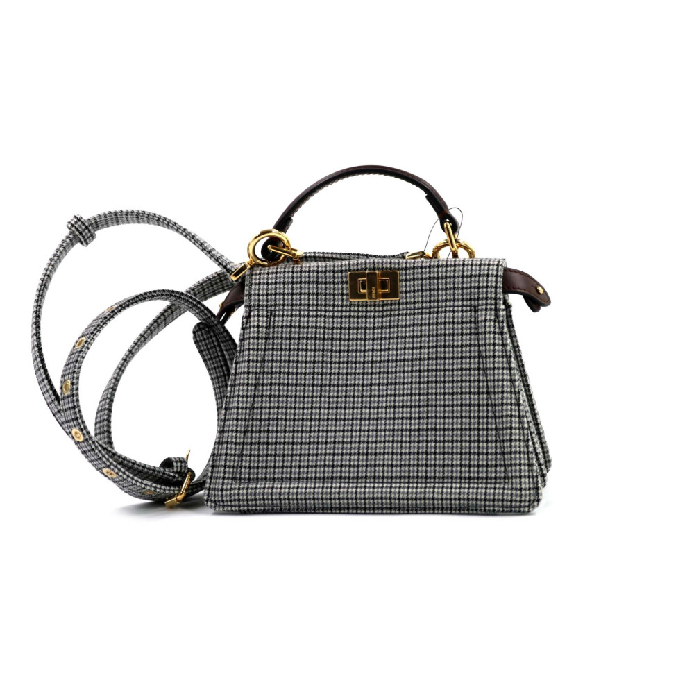 Fendi Peekaboo Tessuto Grigio