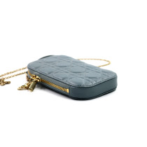 Dior Custodia Cellulare Pelle Grigio Azzurro