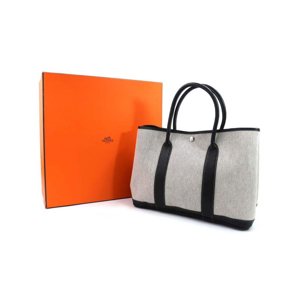 Hermes Garden Party Tessuto Bianco