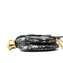 Dior Saddle Mini Oblique Jacquard Leinwand Blau