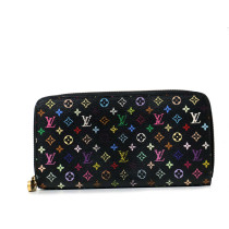 Louis Vuitton Portafoglio Zippy Round Long Pelle Multicolor
