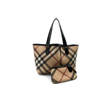 Burberry Tote Bag Check Beige