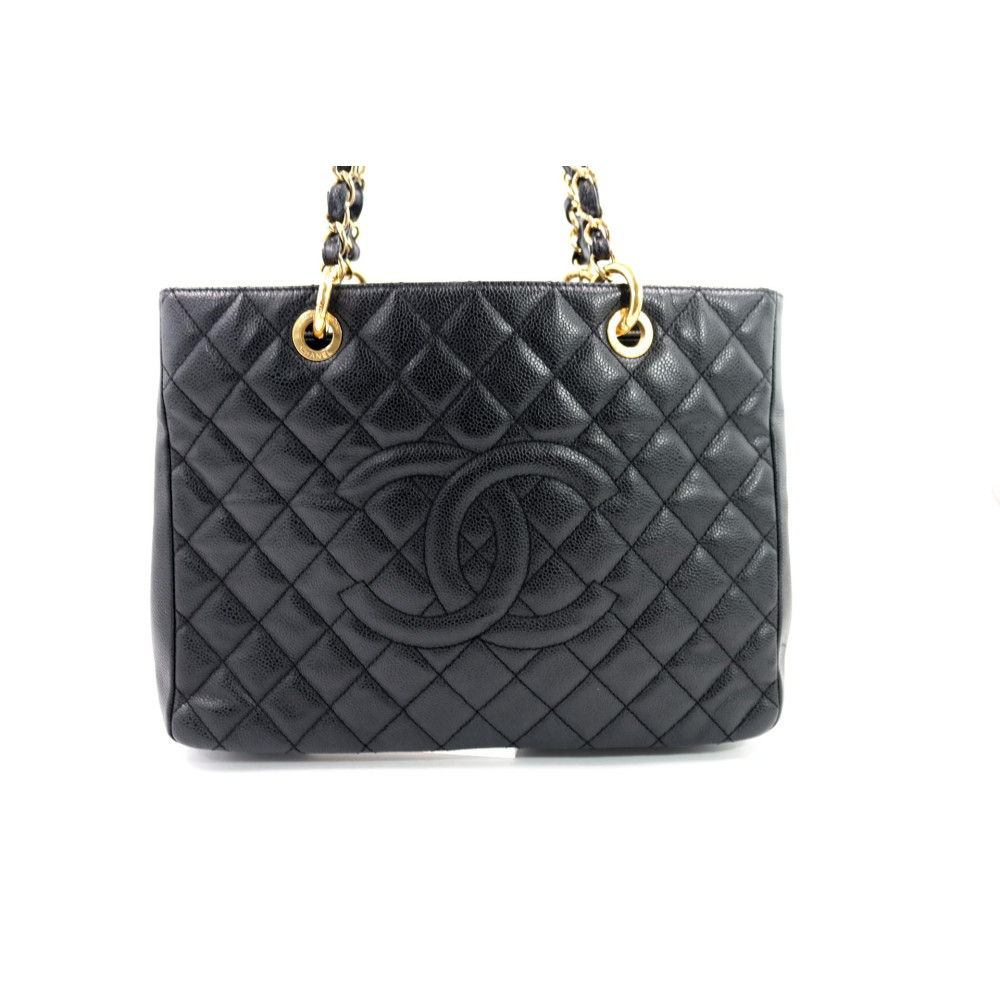 Chanel GST Pelle Caviar Nera