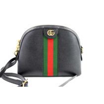 Gucci Ophidia Dome Schwarzes Leder