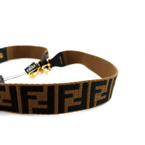Fendi Tracolla Tela Marrone