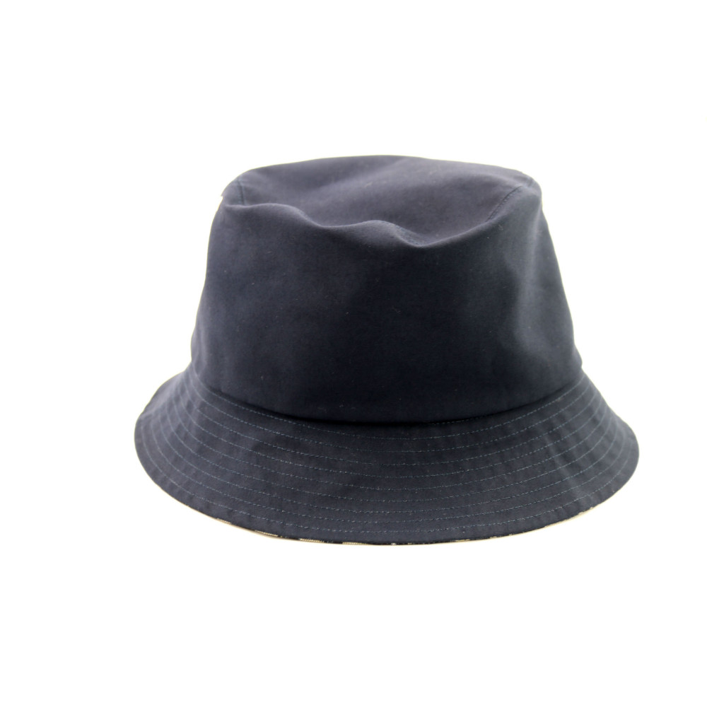 Dior Cappello Reversibile Misto Cotone Blu