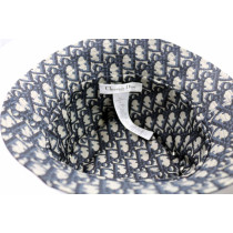 Dior Cappello Reversibile Misto Cotone Blu