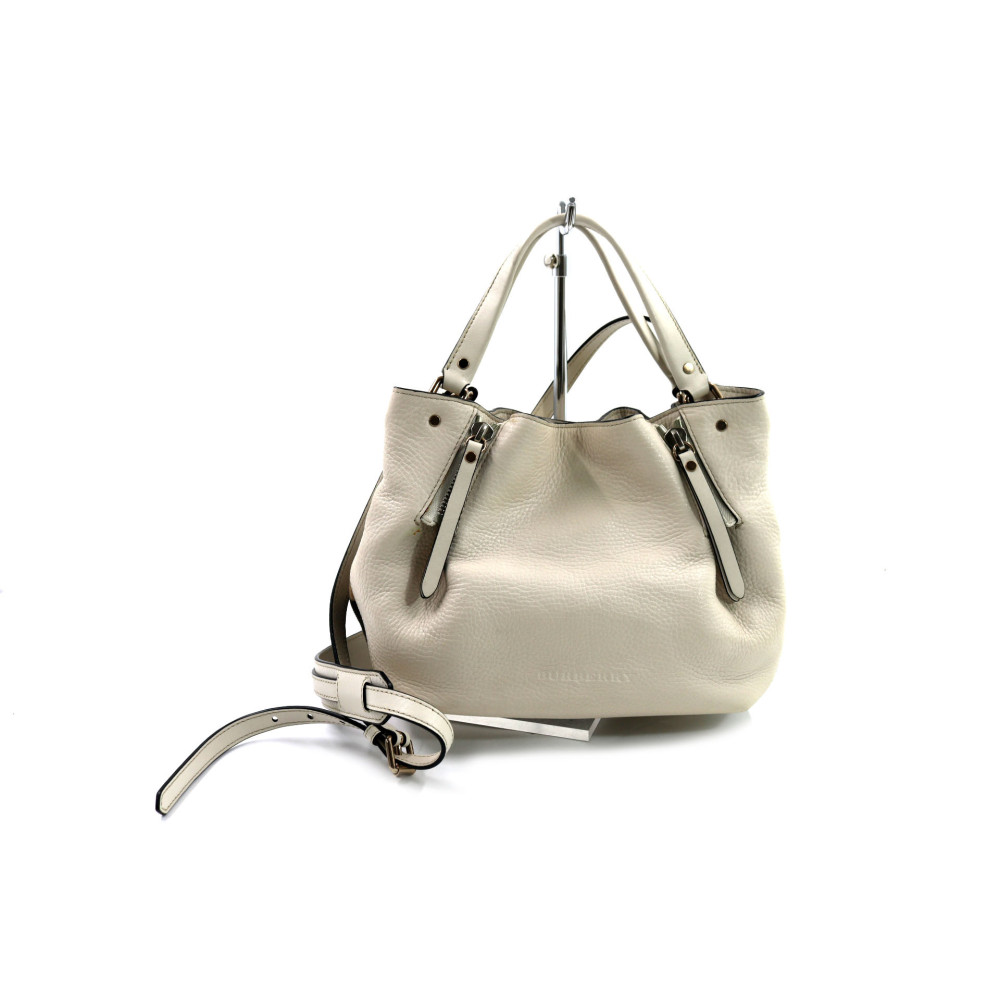 Burberry Secchiello Maidstone Pelle Bianca