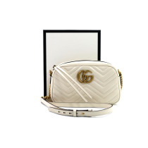 Gucci Camera Bag Marmont Piccola Pelle Bianca