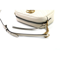 Gucci Camera Bag Marmont Piccola Pelle Bianca