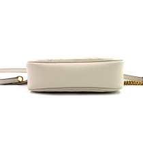 Gucci Camera Bag Marmont Piccola Pelle Bianca