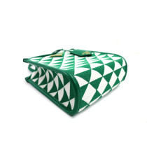 Prada Symbole Tela Verde e Bianca