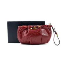 Prada Pochette Pelle Bordeaux
