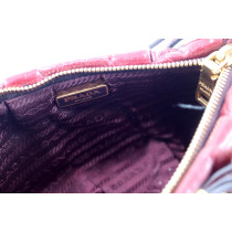 Prada Pochette Pelle Bordeaux