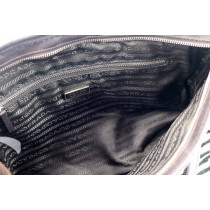 Prada White Zebra Print Party Cavallino Bianco e Nero