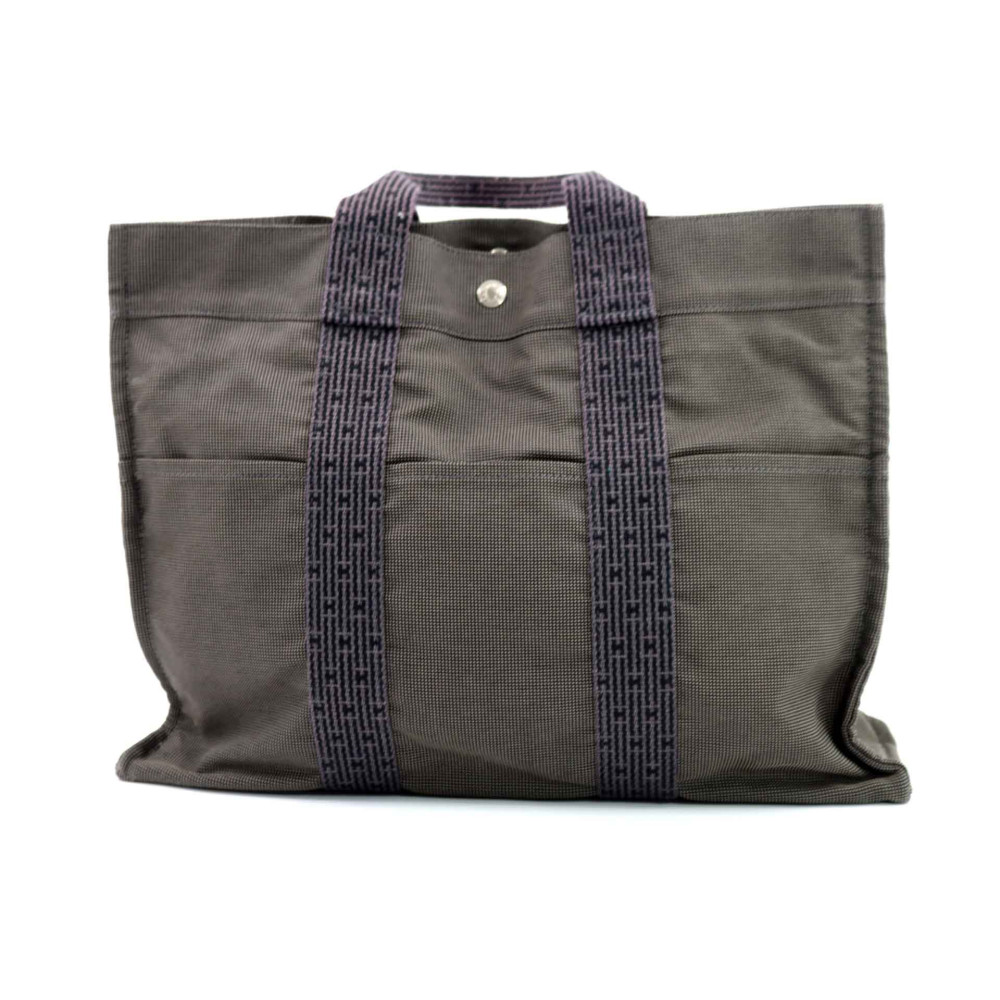 Hermes Herline Tote Tela Grigia